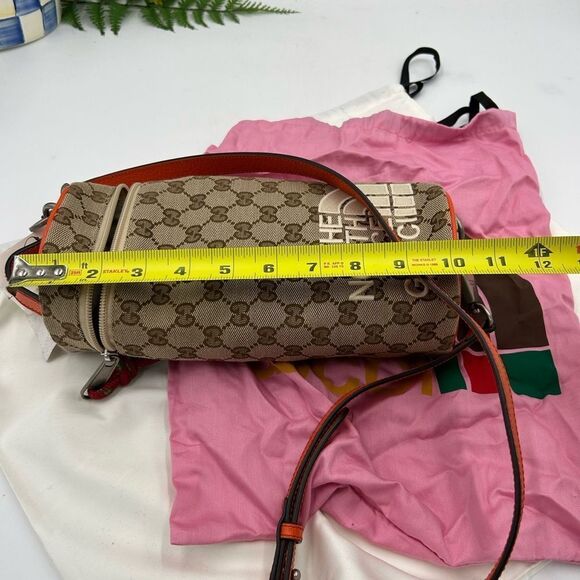 Unisex Gucci, X Northface, GG monogram canvas, shoulder bag made in Italy - Picture 12 of 12